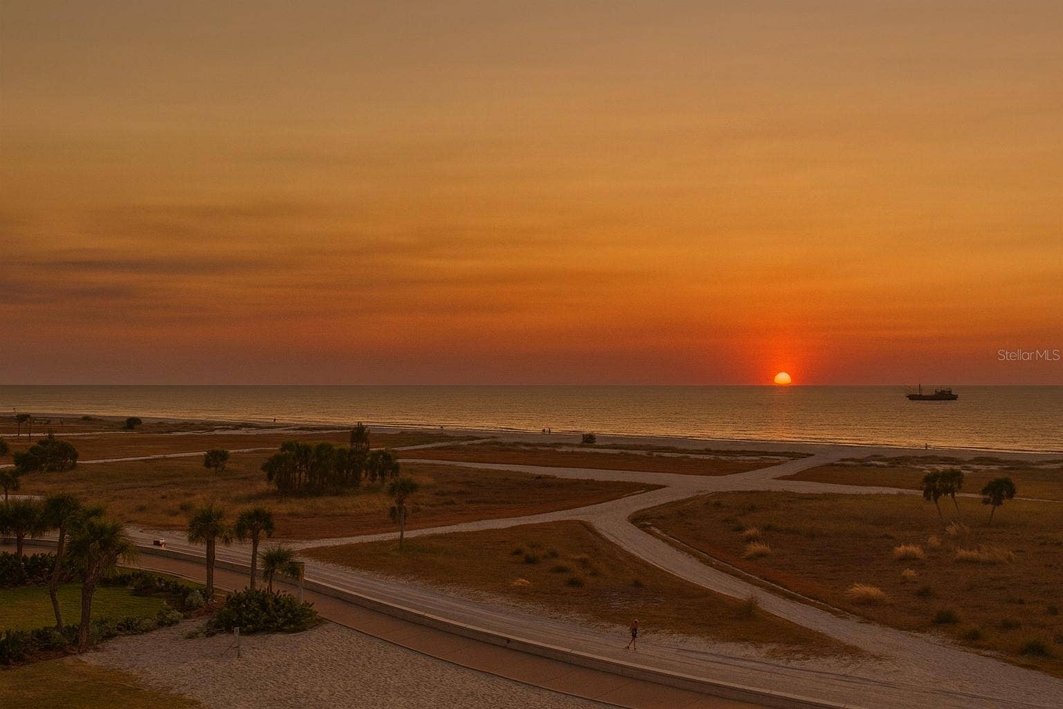 11500 GULF BOULEVARD, #504, Treasure Island, FL 33706 Sunset/water view from balcony