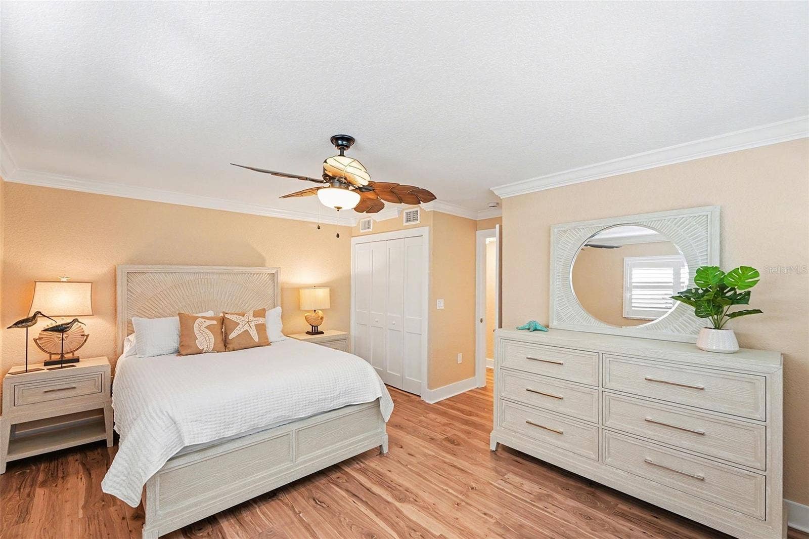 19936 GULF BOULEVARD, Indian Shores, FL 33785 Bedroom #2 is a spacious guest room with East facing windows. Enjoy sunrises starting your days when they peek over partial views of the Intracoastal.
