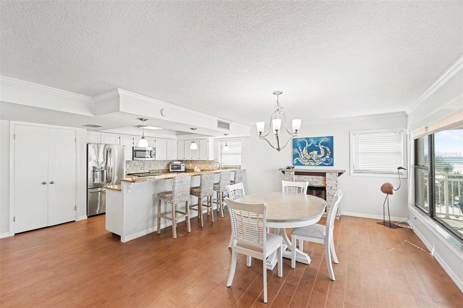 19936 GULF BOULEVARD, Indian Shores, FL 33785 Enjoy your pantry, large kitchen and entertainment bar adjacent to an oversized dining room for intimate or large gatherings.