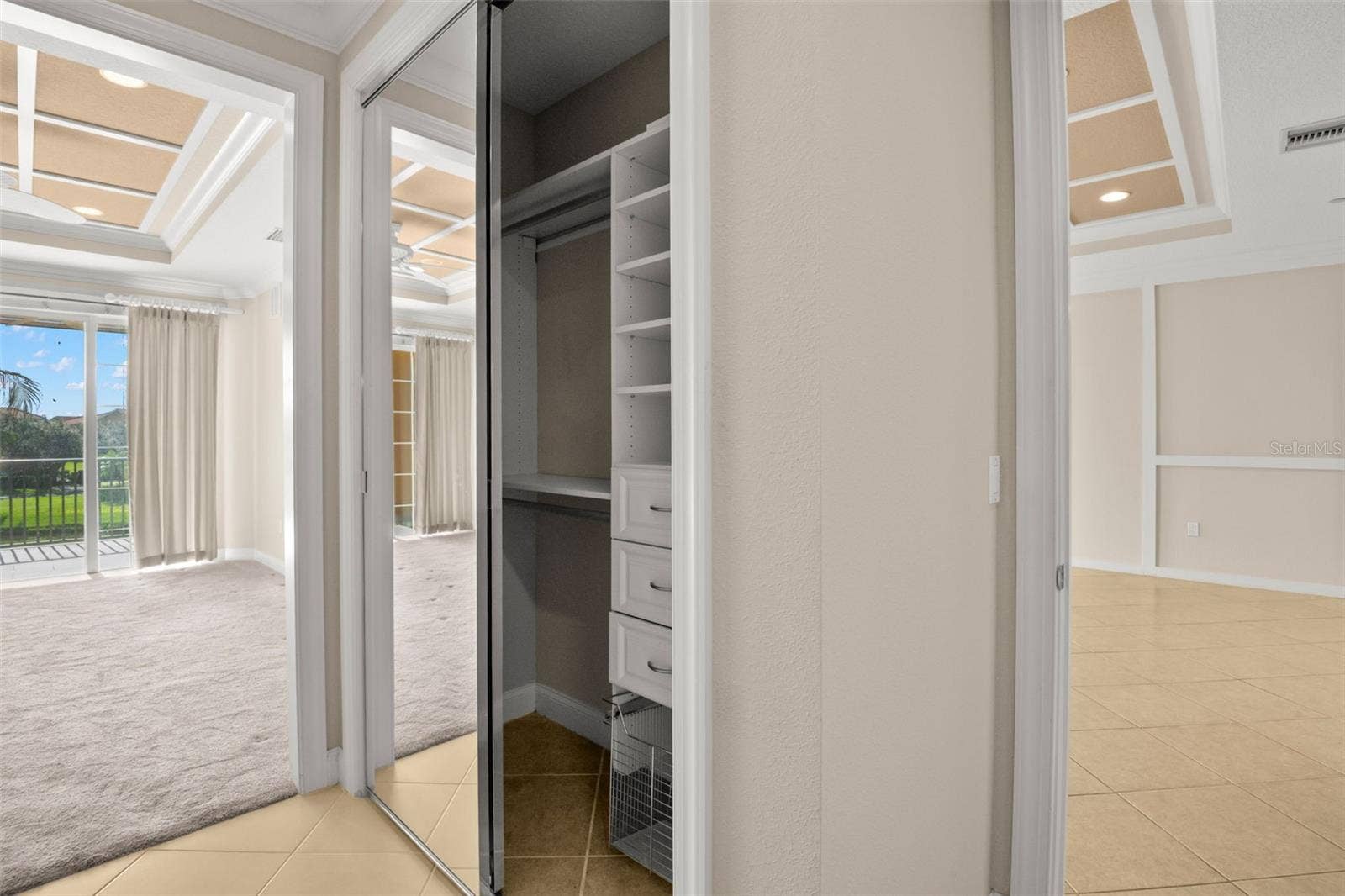 8 ACADEMY WAY S, #123, St Petersburg, FL 33711 Second built-in closet in Main Bedroom.