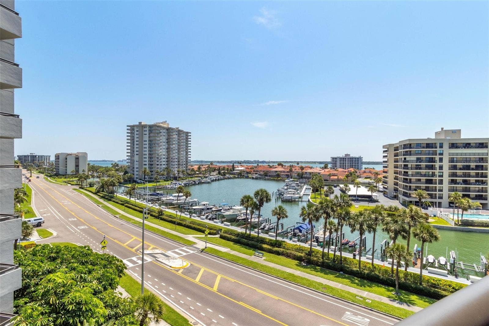 1660 GULF BOULEVARD, #607, Clearwater Beach, FL 33767 water views from private balcony
