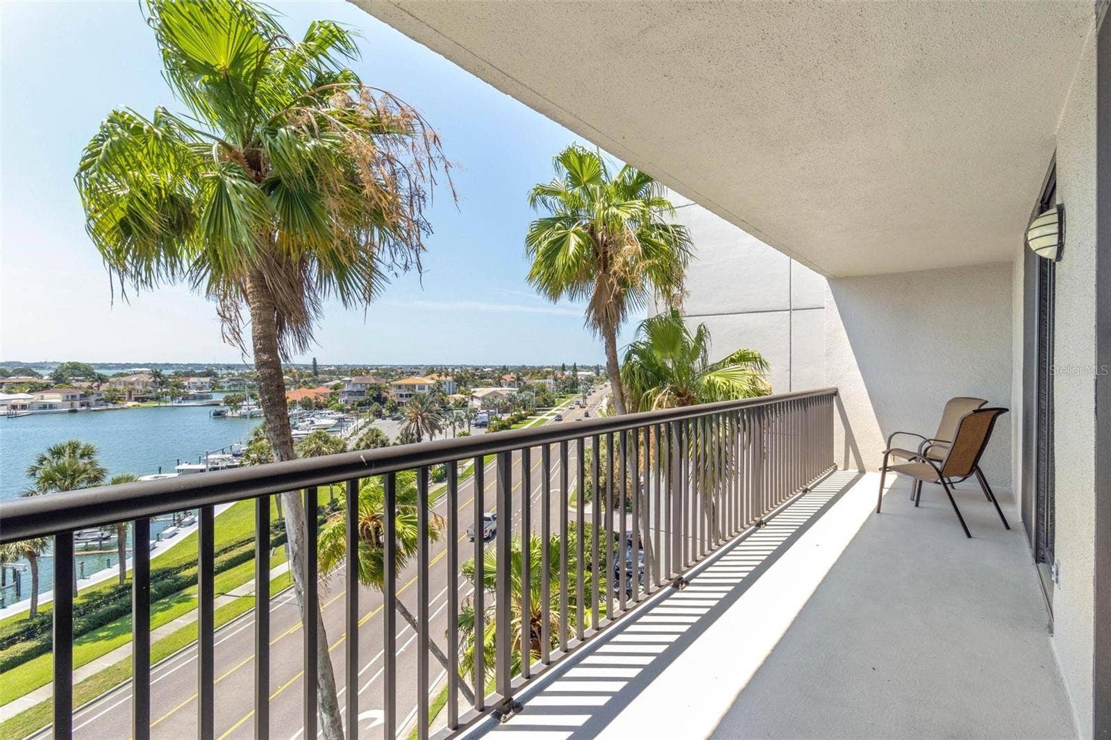 1660 GULF BOULEVARD, #607, Clearwater Beach, FL 33767 water views from private balcony