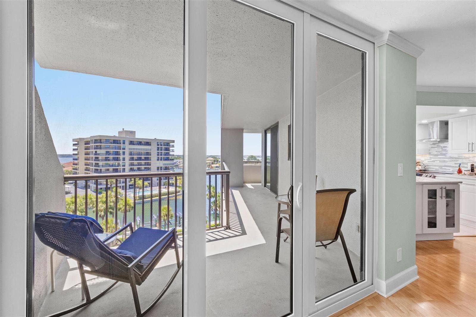 1660 GULF BOULEVARD, #607, Clearwater Beach, FL 33767 balcony off of living area