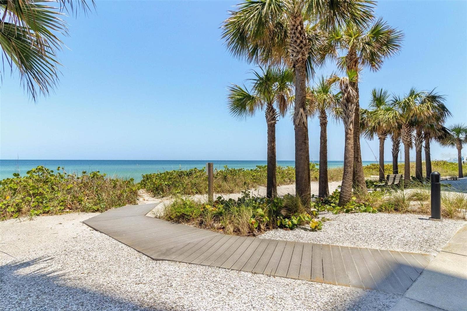 1660 GULF BOULEVARD, #607, Clearwater Beach, FL 33767 community boardwalk to beach