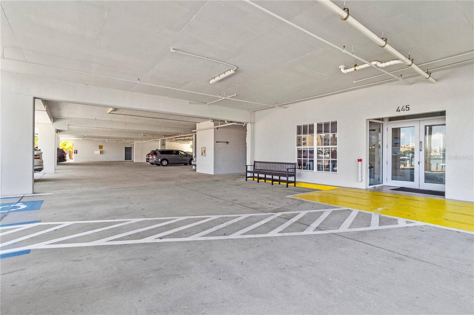 on site under building parking