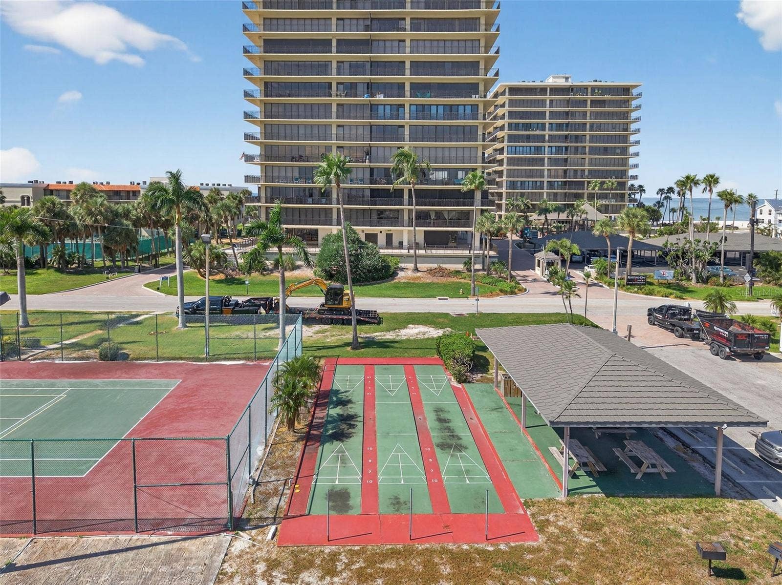 Shuffleboard courts