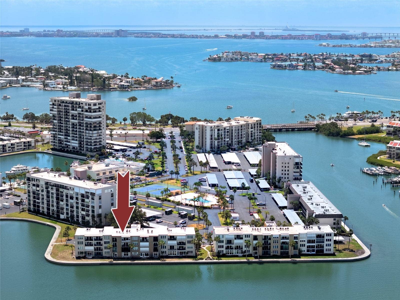 7910 SUN ISLAND DRIVE S, #203, South Pasadena, FL 33707 water all around
