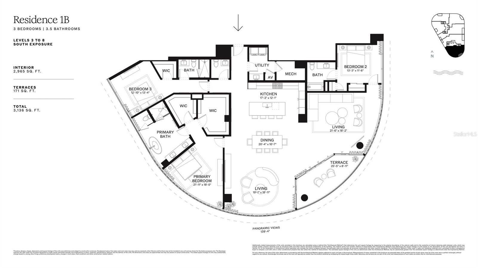 805 S GULFVIEW BOULEVARD, #401B, Clearwater Beach, FL 33767 Floorplan 1B