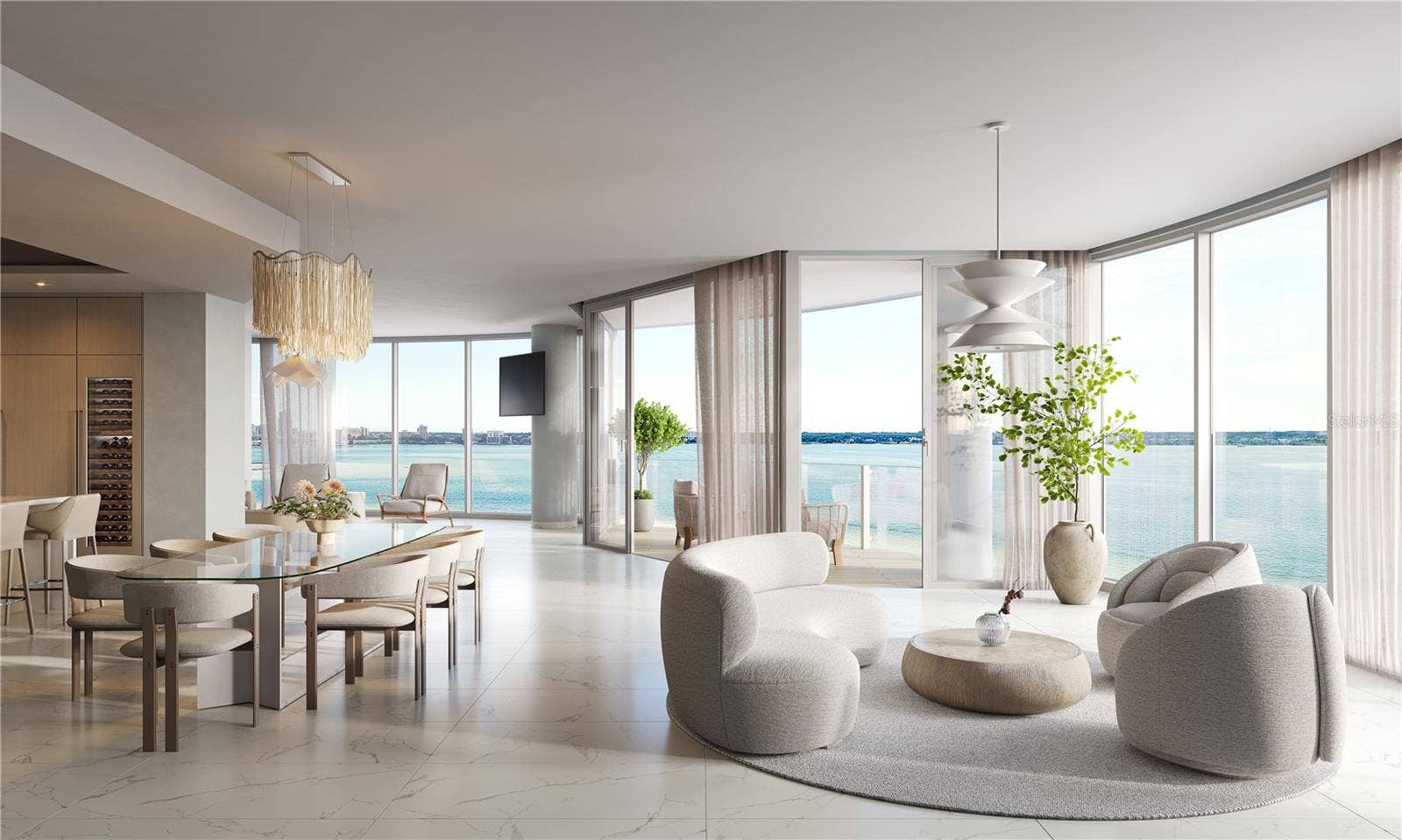 805 S GULFVIEW BOULEVARD, #401B, Clearwater Beach, FL 33767 Living/Dining - To Be Built