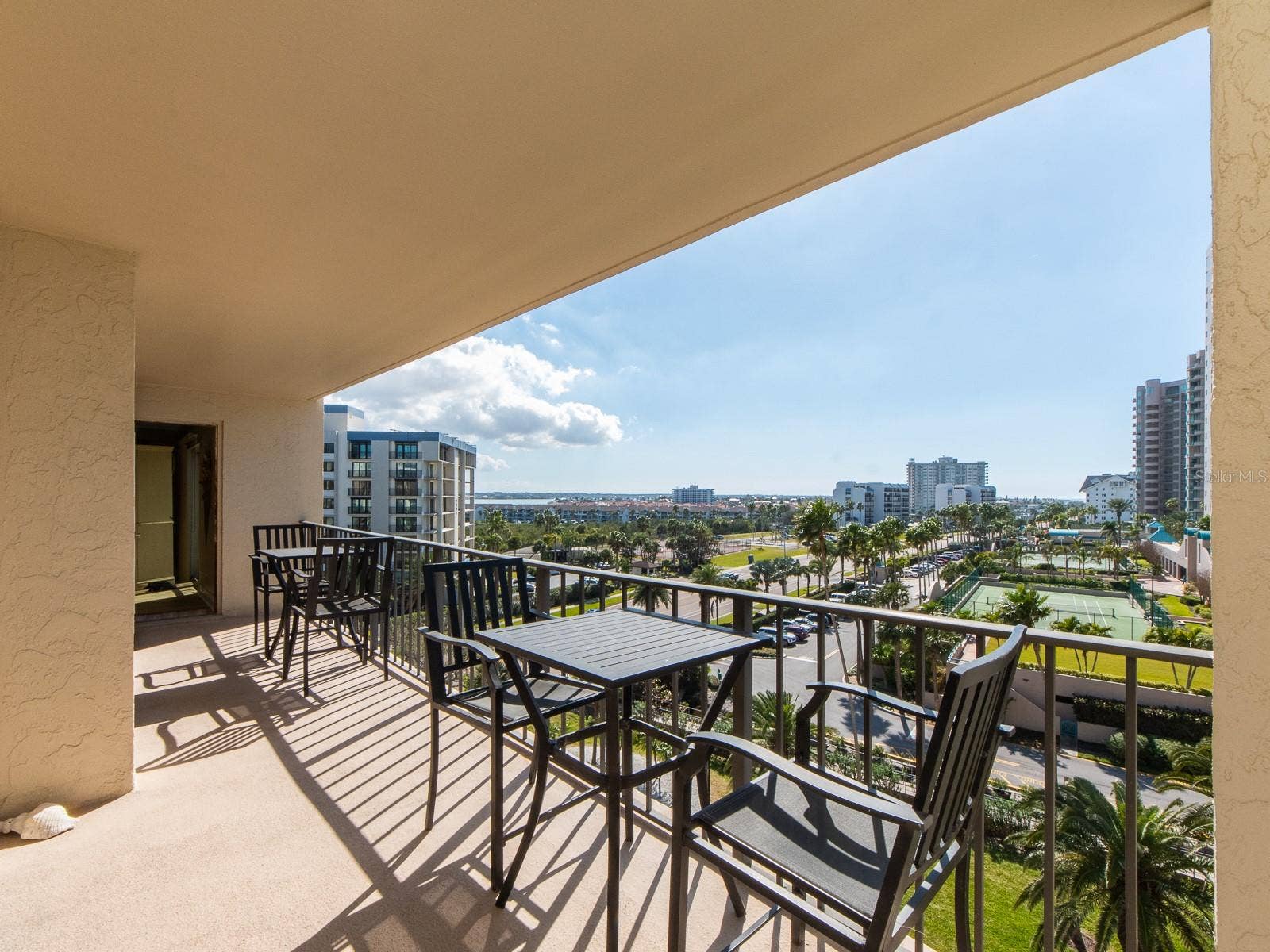 1480 GULF BOULEVARD, #610, Clearwater Beach, FL 33767 SECOND LARGER BALCONY OFF THE LIVING AREA AND BOTH BEDROOM.
