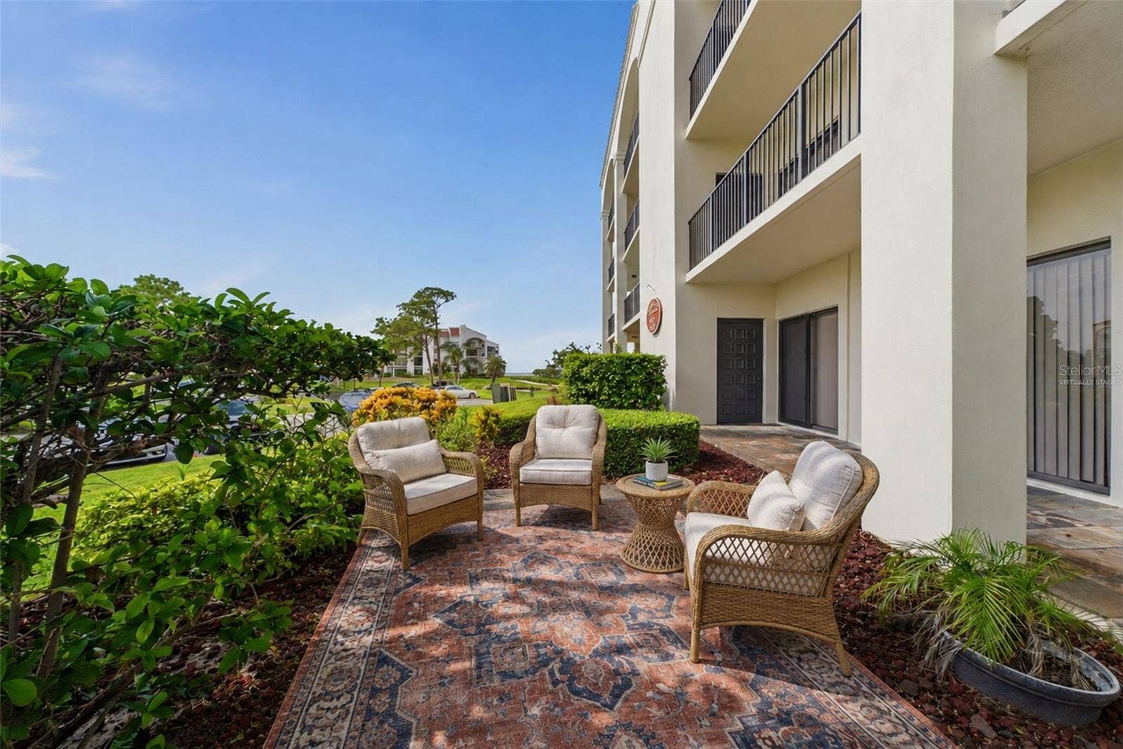 301 MARINER DRIVE, #301, Tarpon Springs, FL 34689 Virtually staged- extended patio