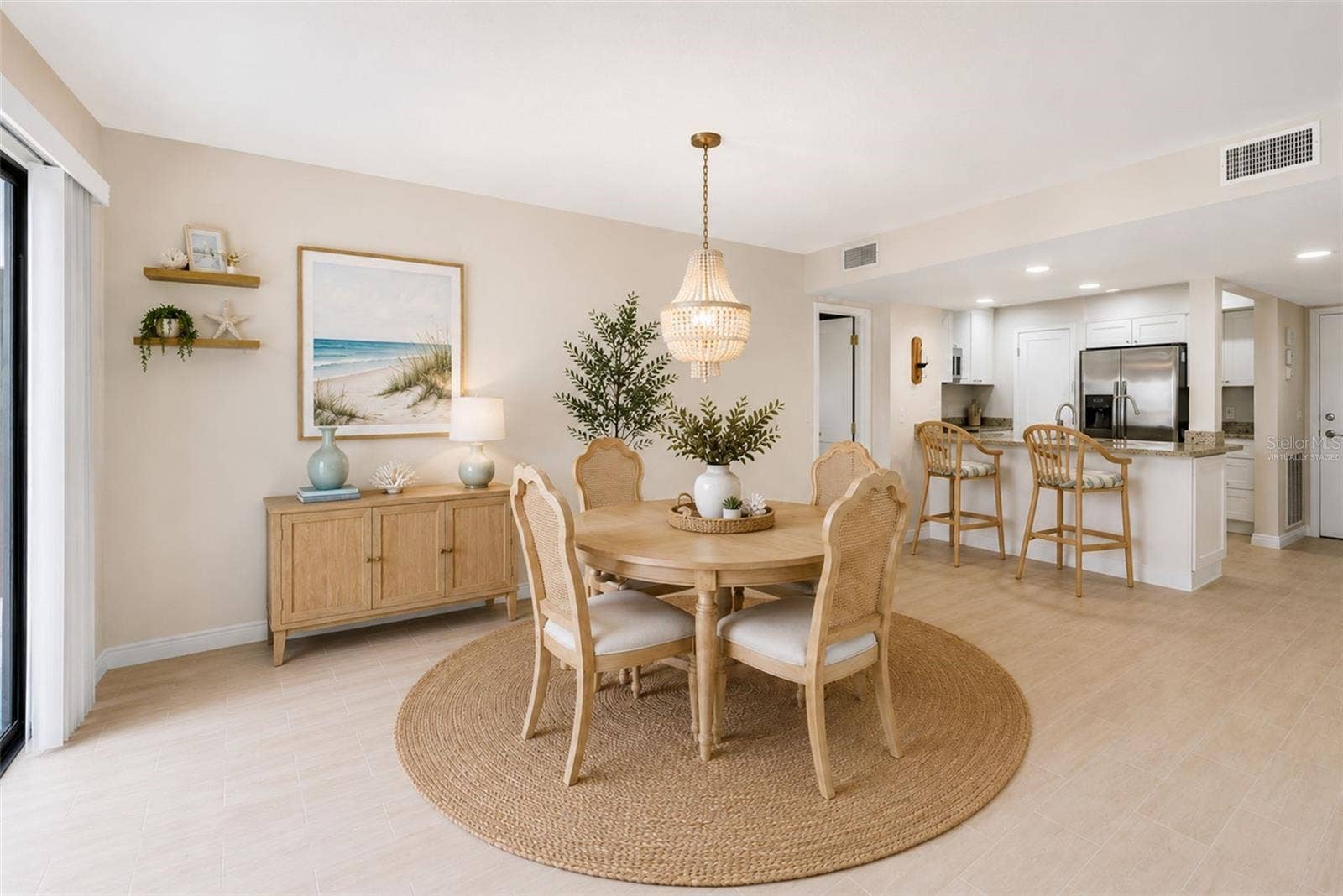 301 MARINER DRIVE, #301, Tarpon Springs, FL 34689 Virtually staged- dining