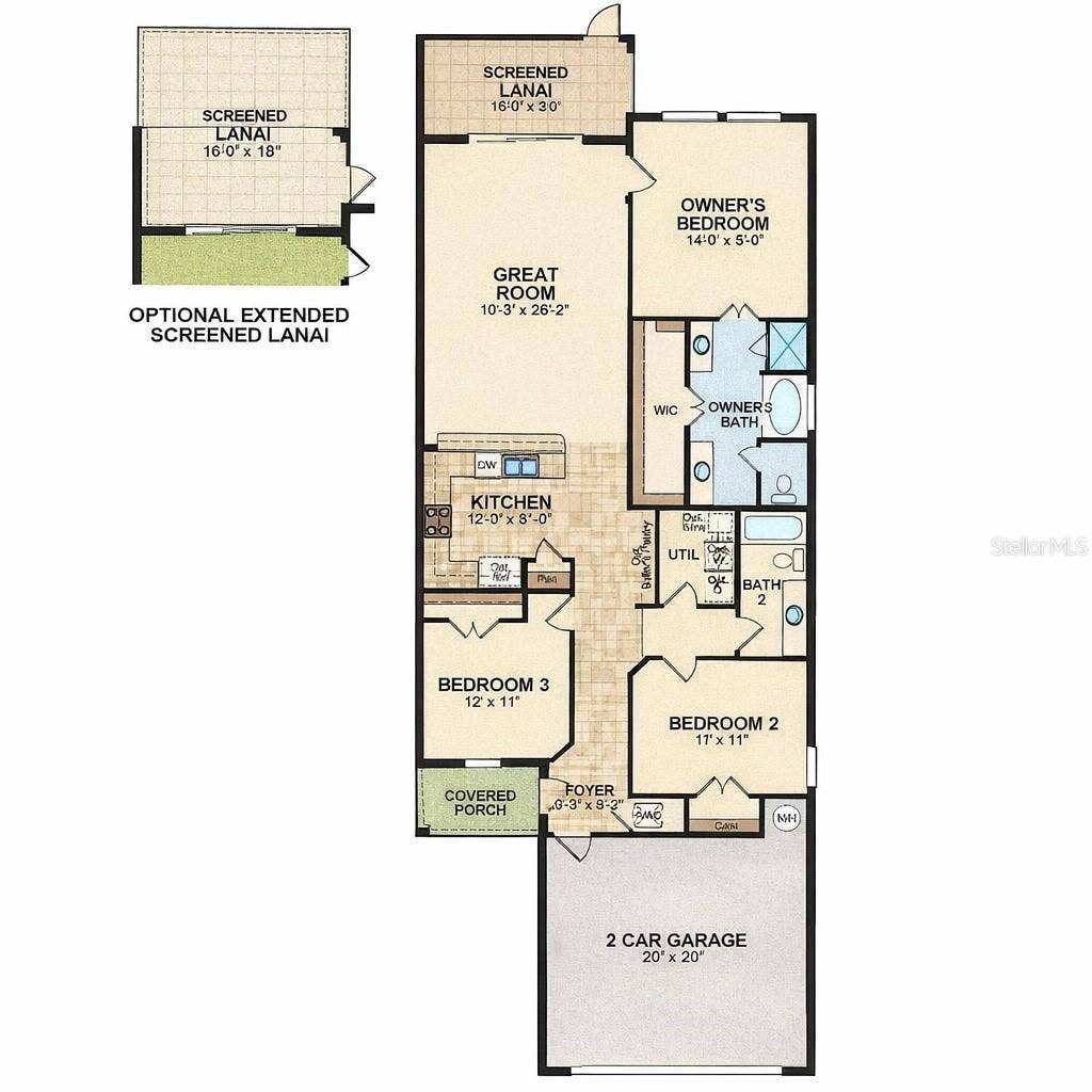 2302 BARRACUDA COURT, Holiday, FL 34691 Builder Floor Plan