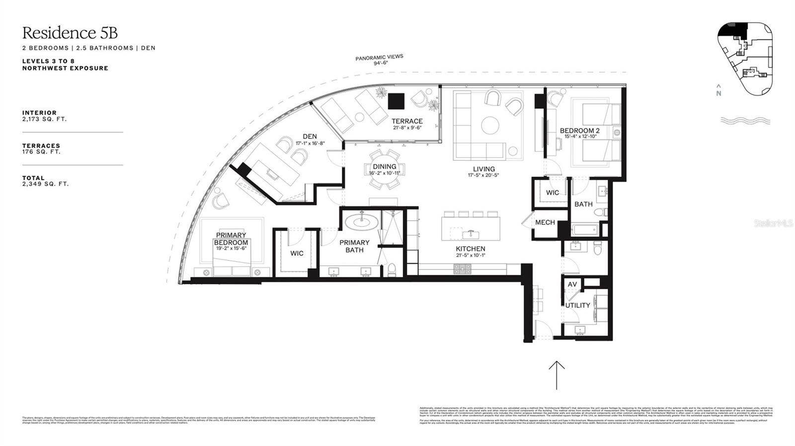 805 S GULFVIEW BOULEVARD, #305B, Clearwater Beach, FL 33767 Unit 305B Floorplan