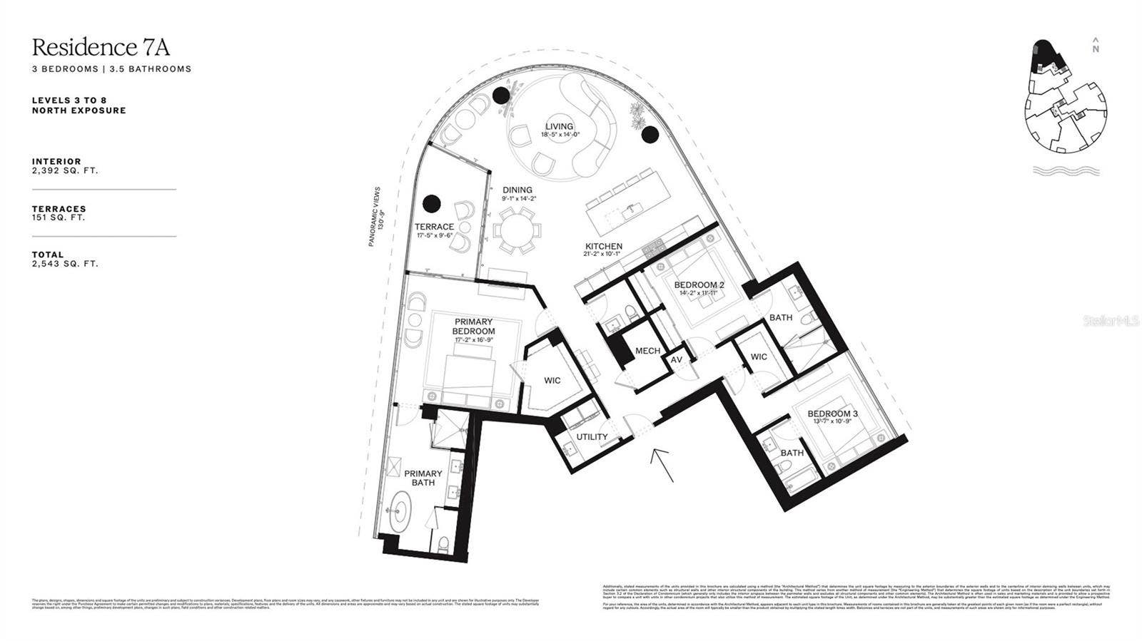 805 S GULFVIEW BOULEVARD, #407A, Clearwater Beach, FL 33767 UNit 407A Floorplan