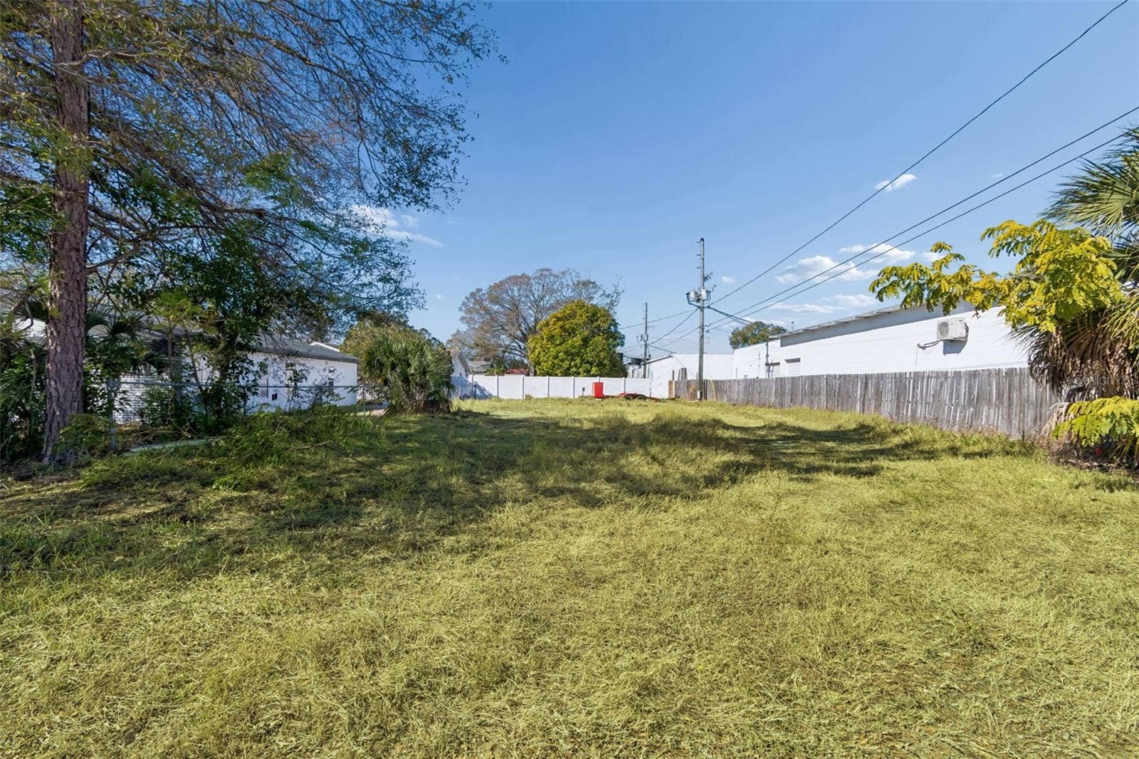 Looking into the depth of the property and the blank slate available for your future plans.