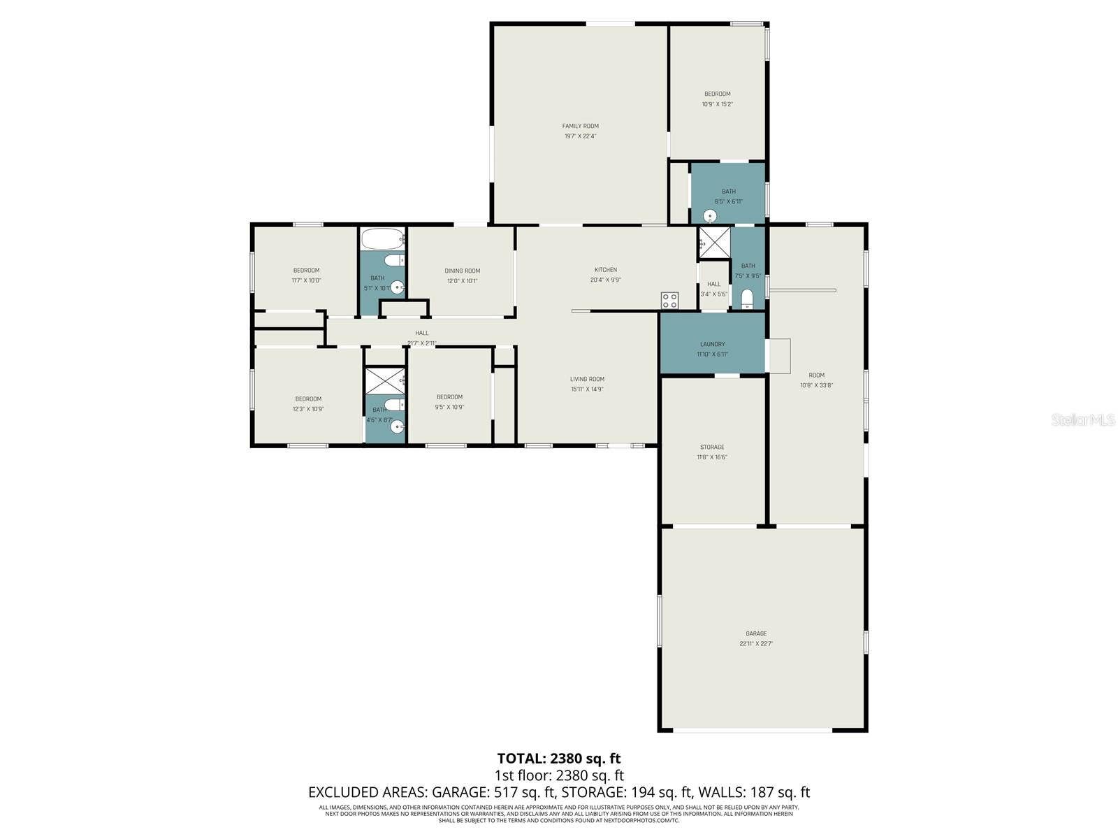 5967 102ND AVENUE N, Pinellas Park, FL 33782 Floor Plan