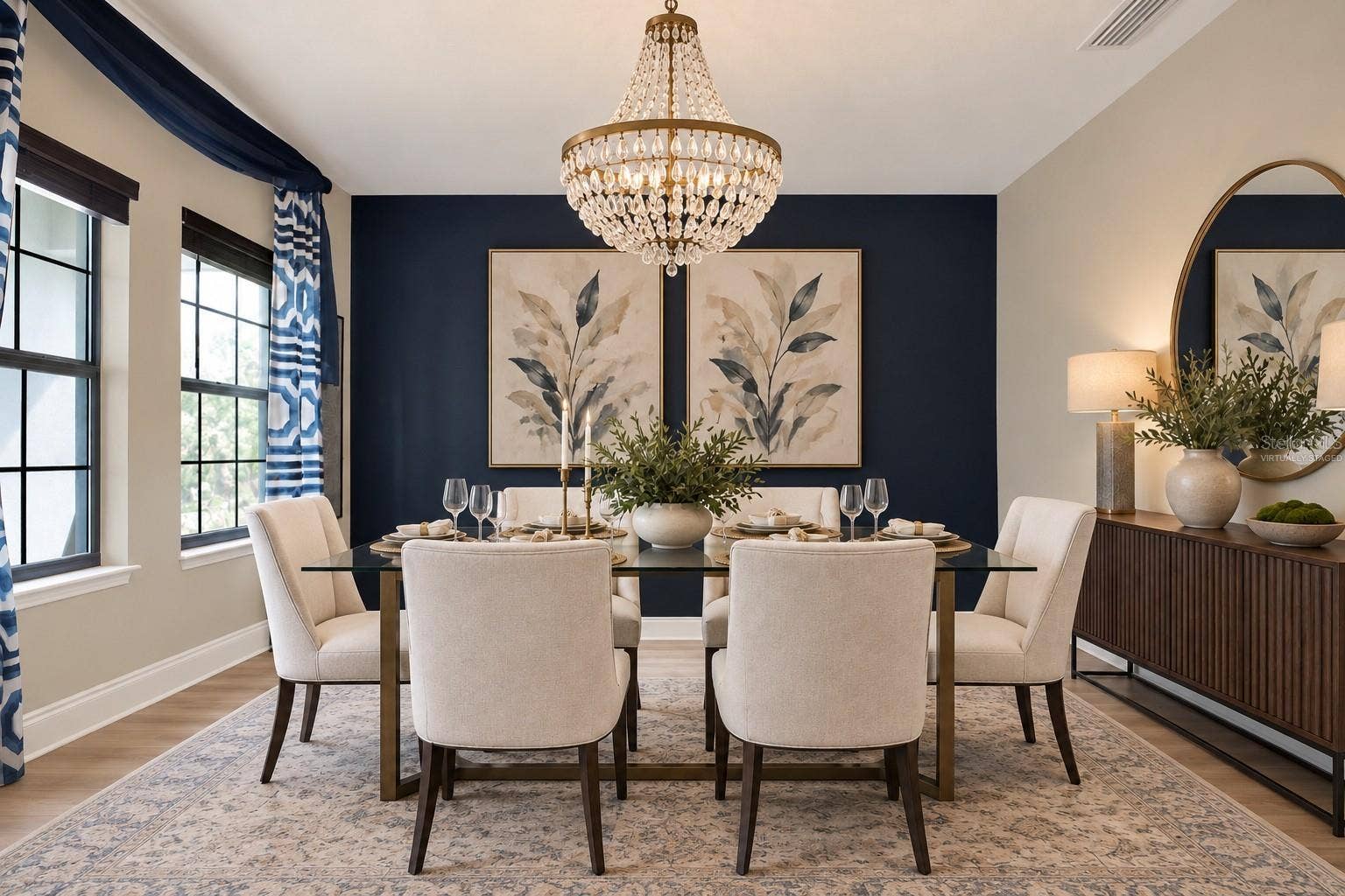 13113 WILDFLOWER MEADOW DRIVE, Riverview, FL 33579 Virtually Staged - Dining Room Design Option