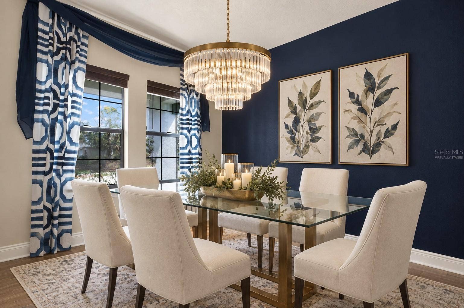 13113 WILDFLOWER MEADOW DRIVE, Riverview, FL 33579 Virtually Staged - Dining Room Design Option