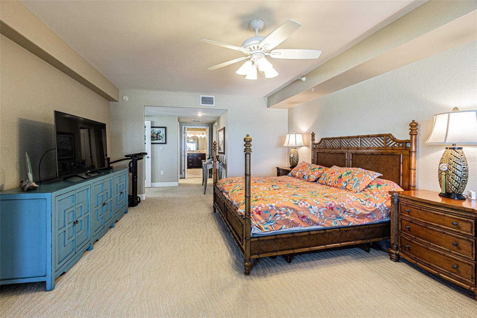 200 121ST AVENUE, #304, Treasure Island, FL 33706 Primary Bedroom toward Bath