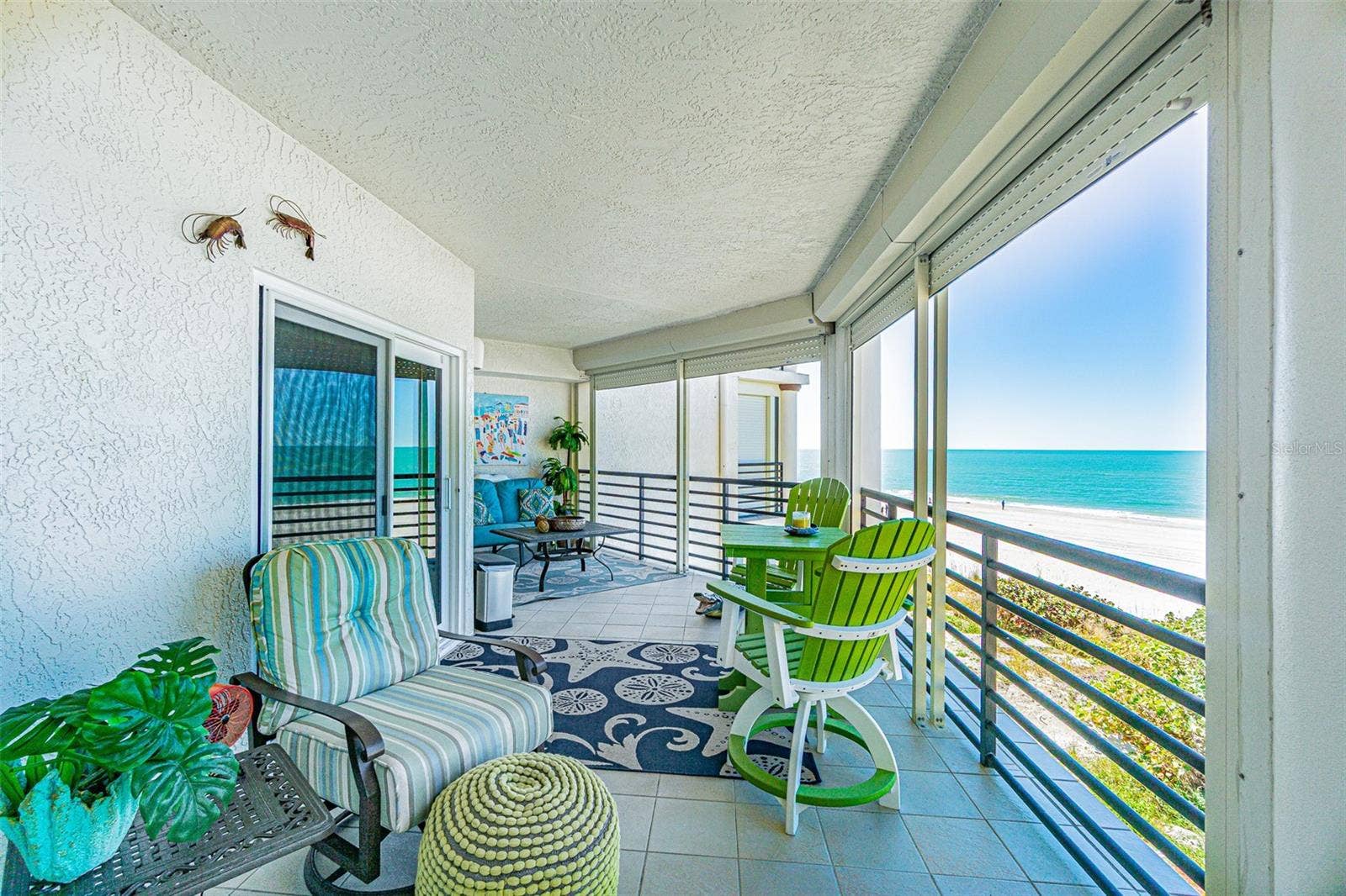 200 121ST AVENUE, #304, Treasure Island, FL 33706 Balcony to Beach
