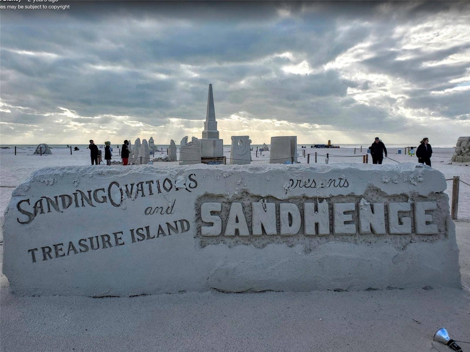 27 DOLPHIN DRIVE, Treasure Island, FL 33706 Sanding ovations is an annual master sand sculpting festival in Treasure Island, Florida, held in November, featuring world class artists creating elaborate sculptures on the beach alongside live music, food, vendors, and fireworks. Its a popular event, drawing large crowds with limited parking. This wont be a problem if you own a house at 27 Dolphin Dr.