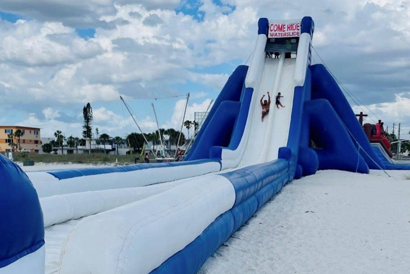 27 DOLPHIN DRIVE, Treasure Island, FL 33706 Treasure Island Beach public water slide