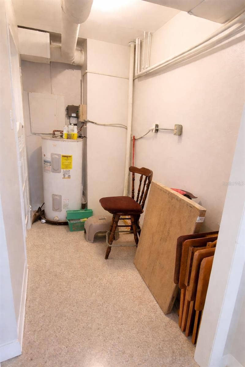 10355 PARADISE BOULEVARD, #608, Treasure Island, FL 33706 Laundry storage area in the condo