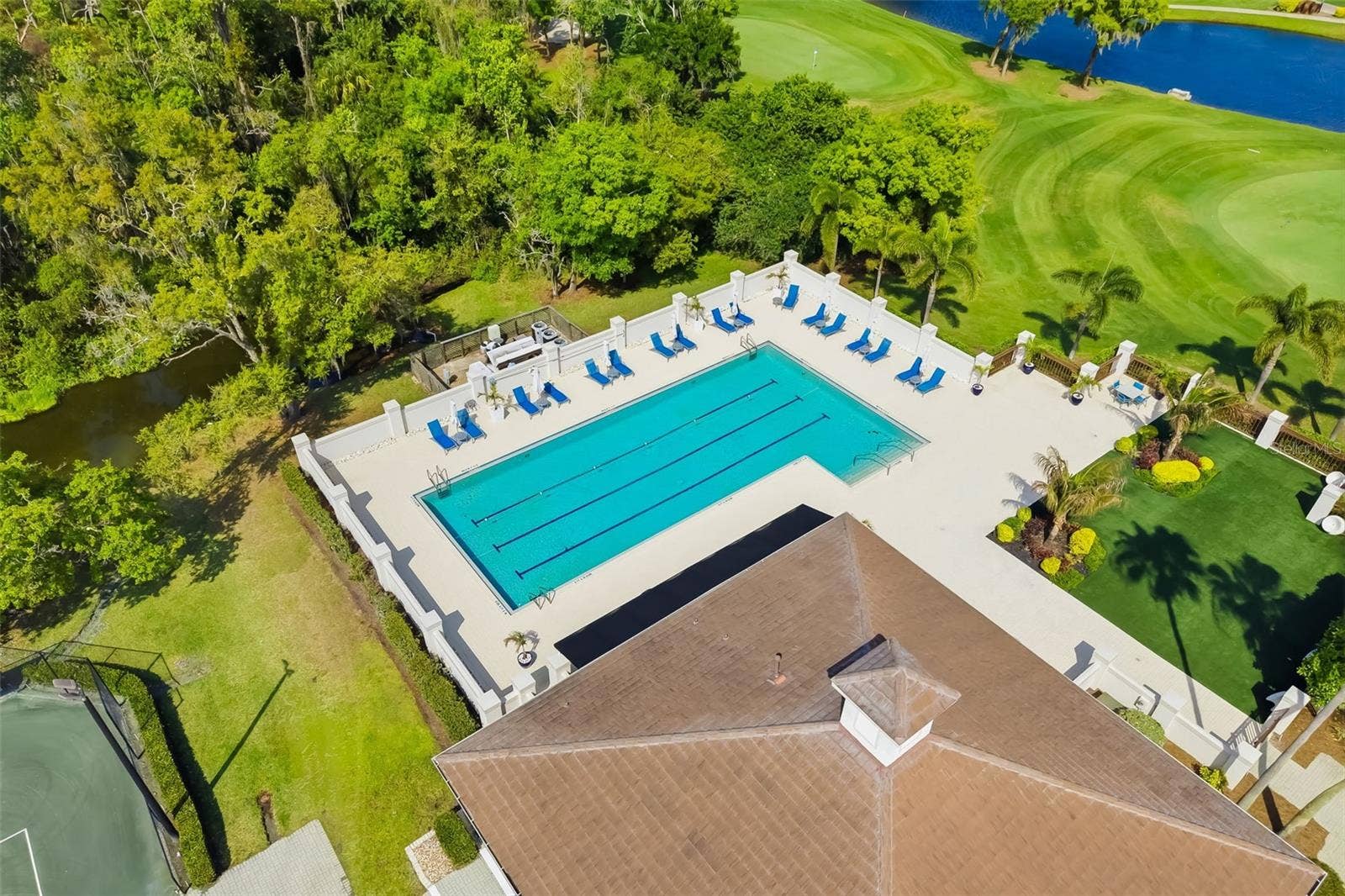 10107 CARNOUSTIE PLACE, Bradenton, FL 34211 Aerial Pool
