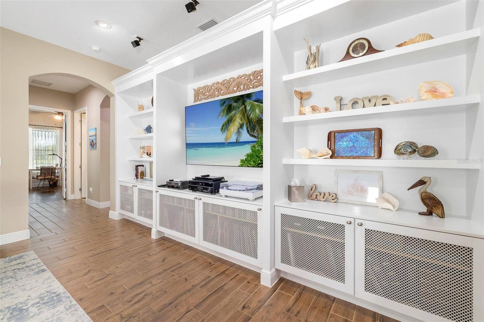 10107 CARNOUSTIE PLACE, Bradenton, FL 34211 Custom Built Entertainment Center