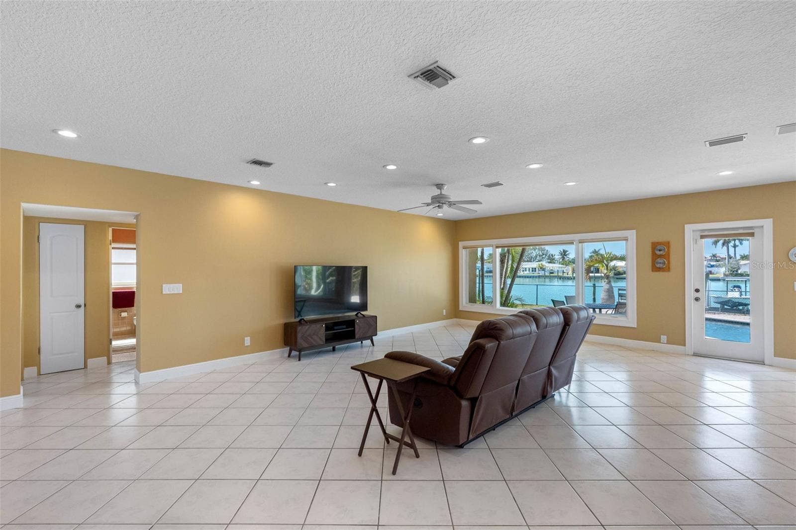 Two bedrooms are located on the first floor.