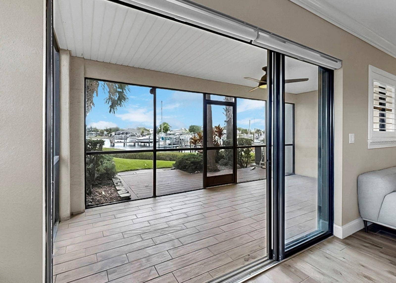 626 YARDARM DRIVE, #13, Apollo Beach, FL 33572 Downstairs Covered Lanai