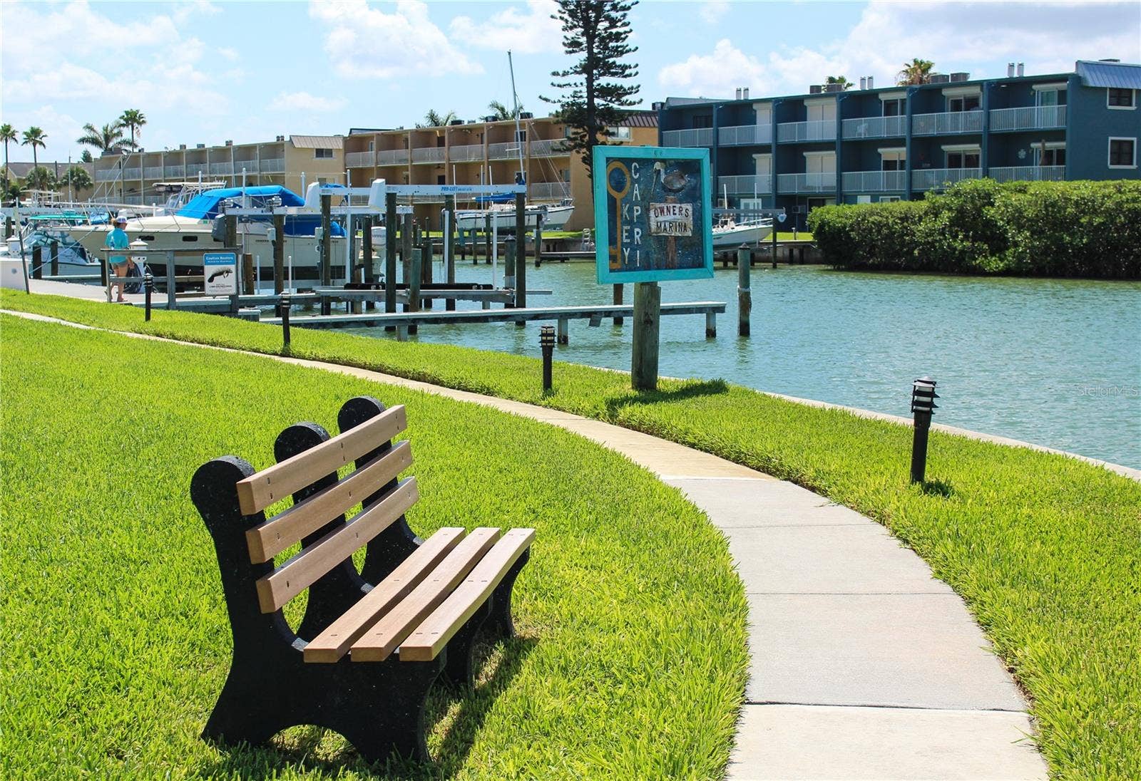 1 KEY CAPRI, #102E, Treasure Island, FL 33706 Walking Path runs the perimeter of the grounds