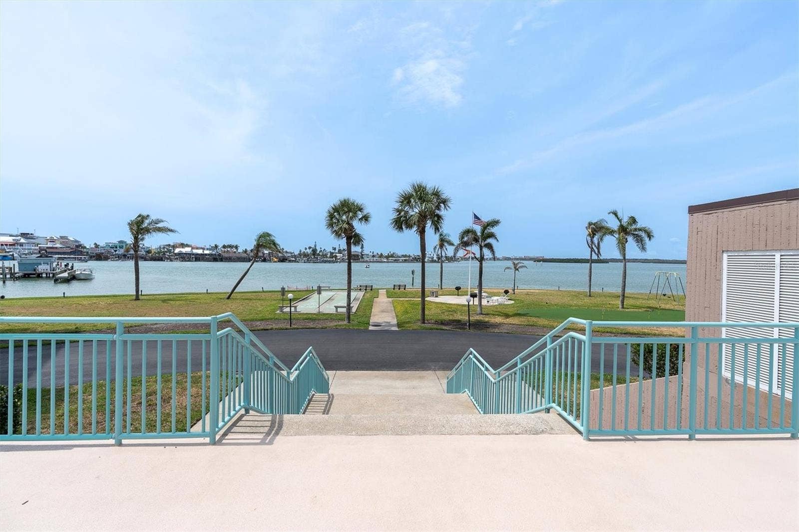 1 KEY CAPRI, #102E, Treasure Island, FL 33706 View from Plaza Deck - essentially right off your Private Terrace next to Tiki Hut