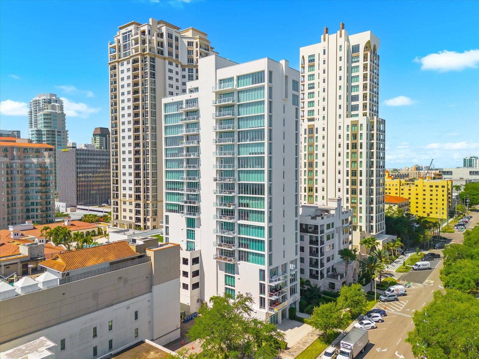 176 4TH AVENUE NE, #201, St Petersburg, FL 33701 Aerial Water and Building Views