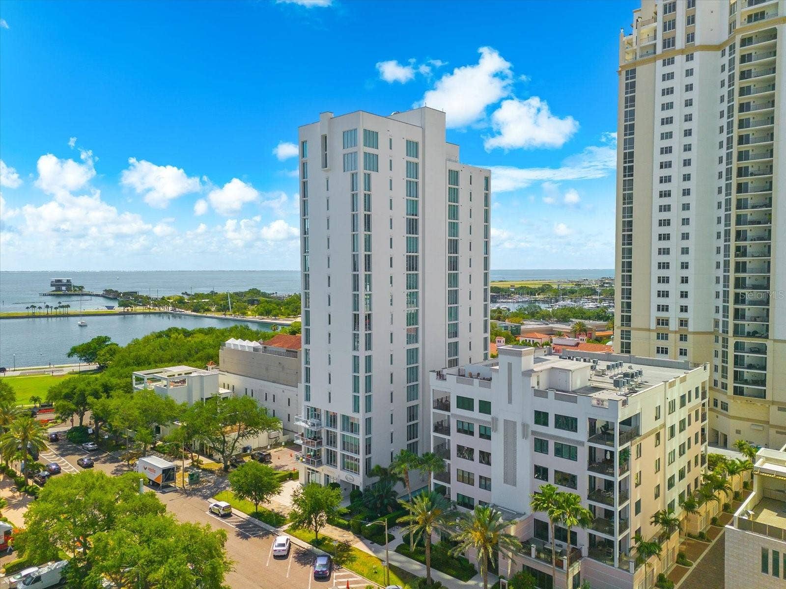176 4TH AVENUE NE, #201, St Petersburg, FL 33701 Aerial Water and Building Views