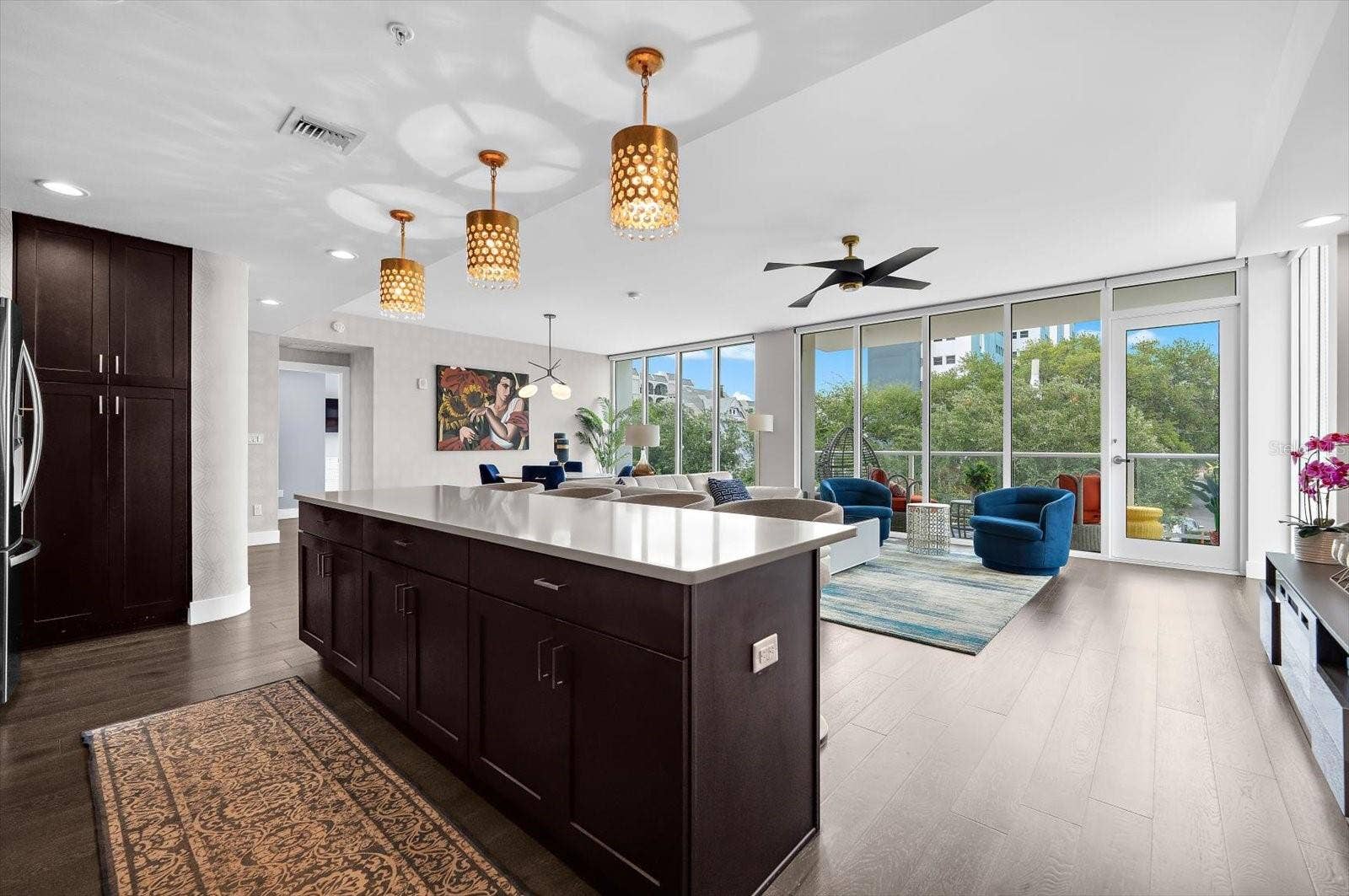 176 4TH AVENUE NE, #201, St Petersburg, FL 33701 Kitchen and Living Room