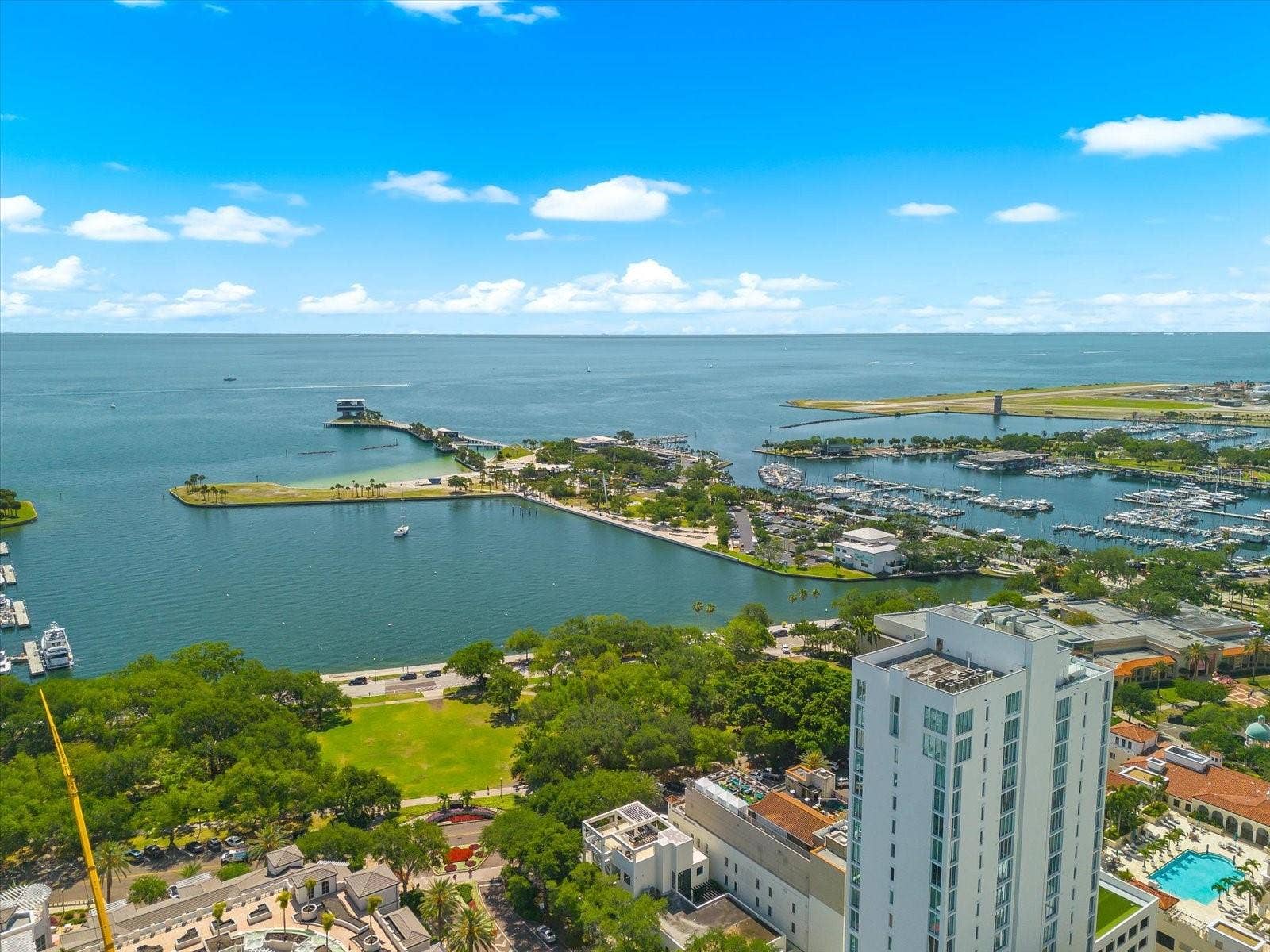 176 4TH AVENUE NE, #201, St Petersburg, FL 33701 Aerial Water and Building Views