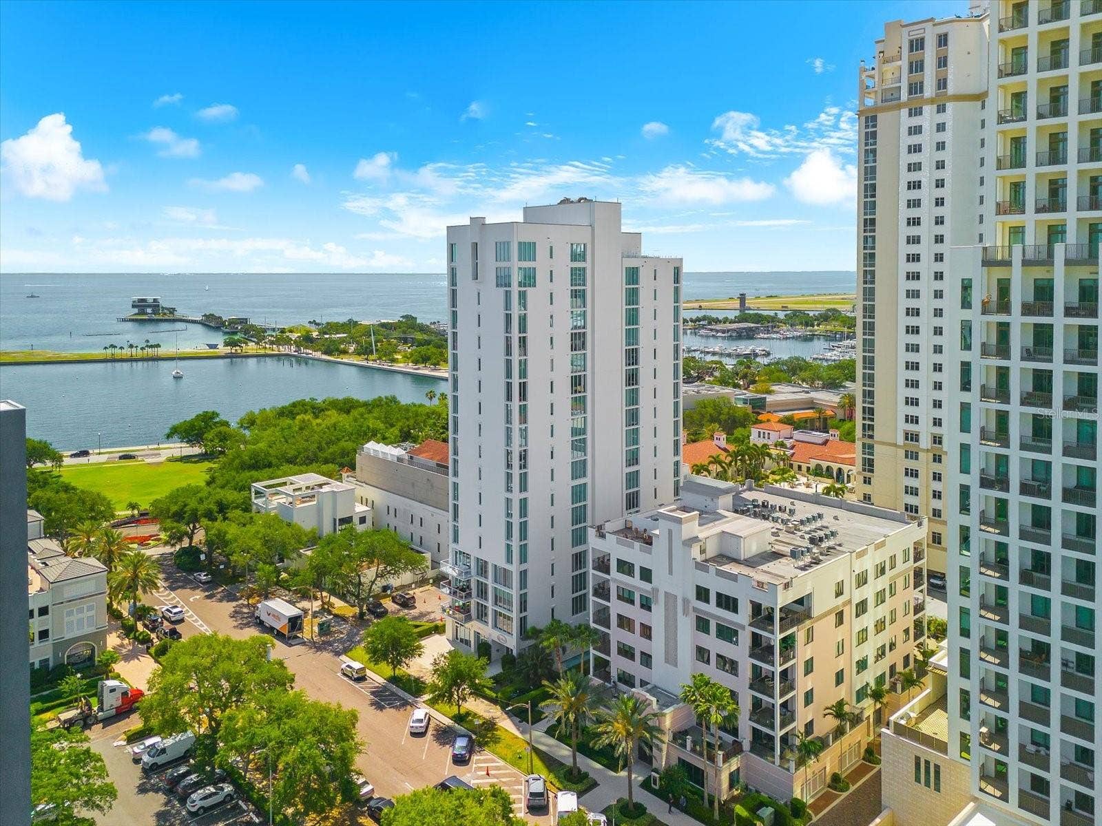 176 4TH AVENUE NE, #201, St Petersburg, FL 33701 Aerial Water and Building Views