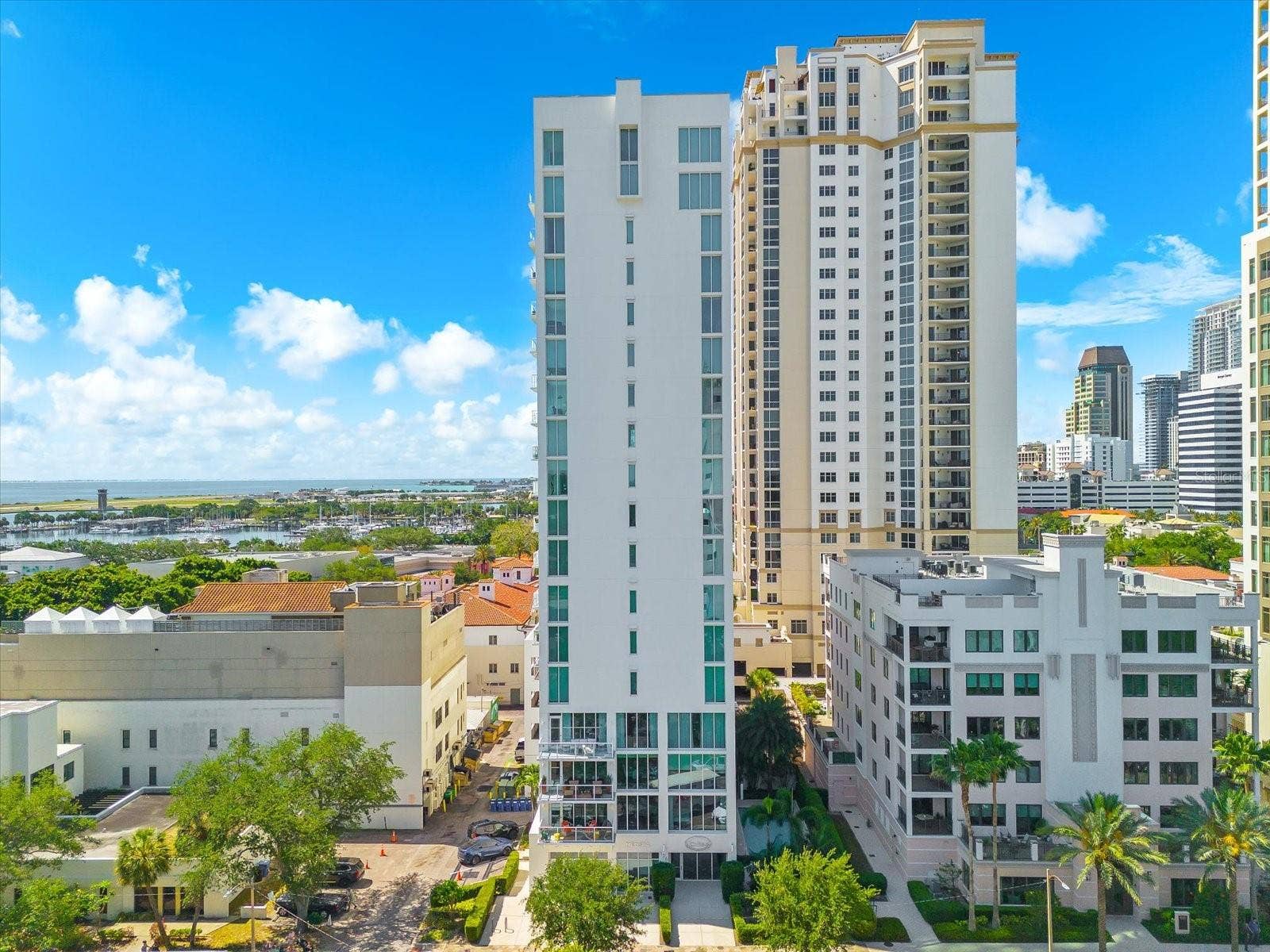 176 4TH AVENUE NE, #201, St Petersburg, FL 33701 Aerial Water and Building Views
