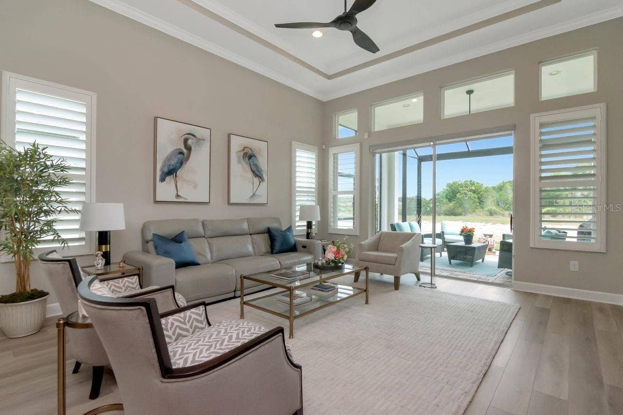 4170 BARLETTA COURT, Wesley Chapel, FL 33543 Living Room to lanai
