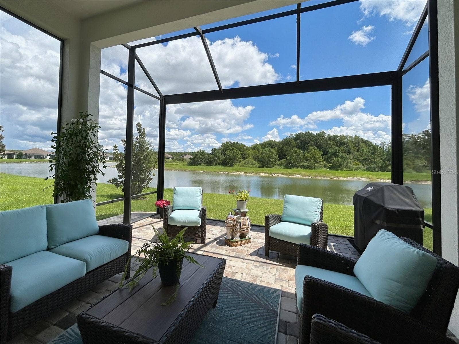 4170 BARLETTA COURT, Wesley Chapel, FL 33543 Lanai with Panoramic screen