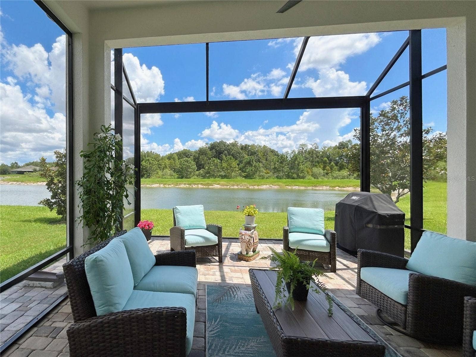4170 BARLETTA COURT, Wesley Chapel, FL 33543 Extended Lanai with Panoramic screen