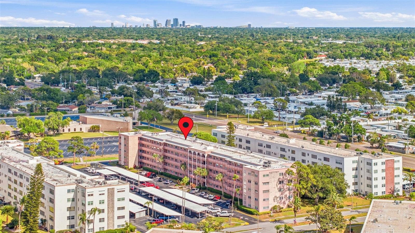 5521 80TH STREET N, #212, St Petersburg, FL 33709 Aerial view of Emory Building location