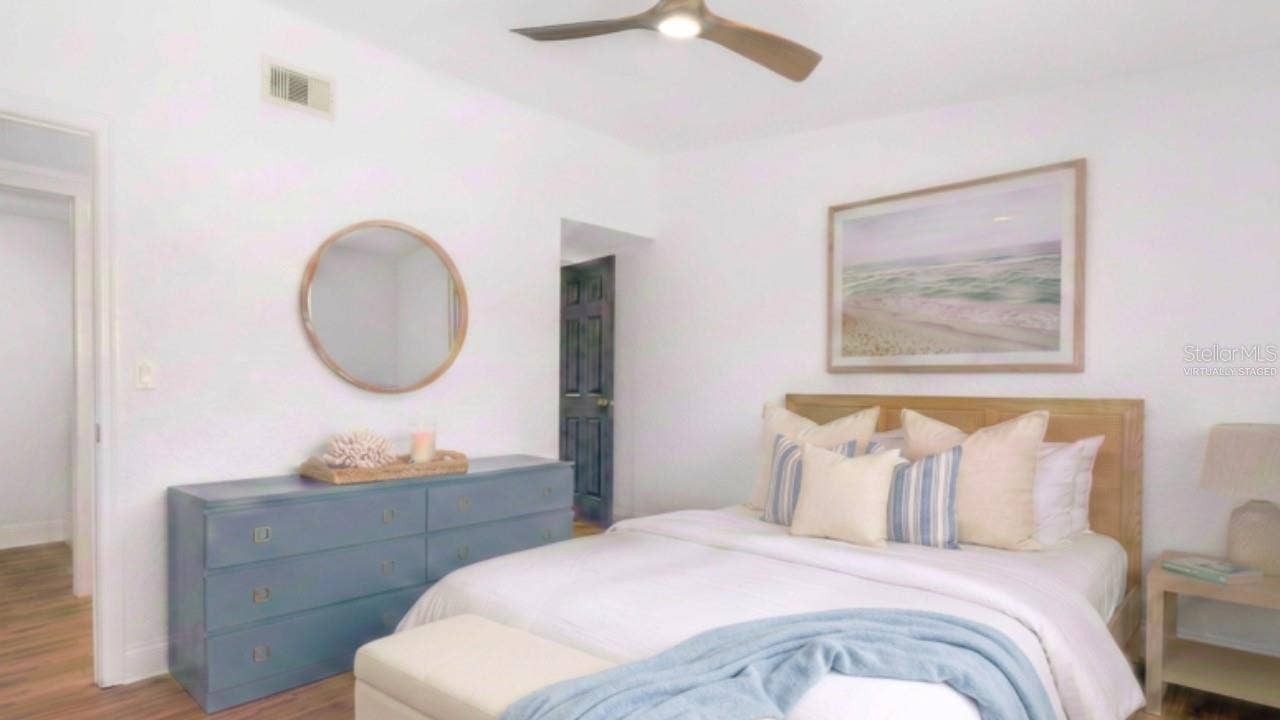 Virtually Staged bedroom
