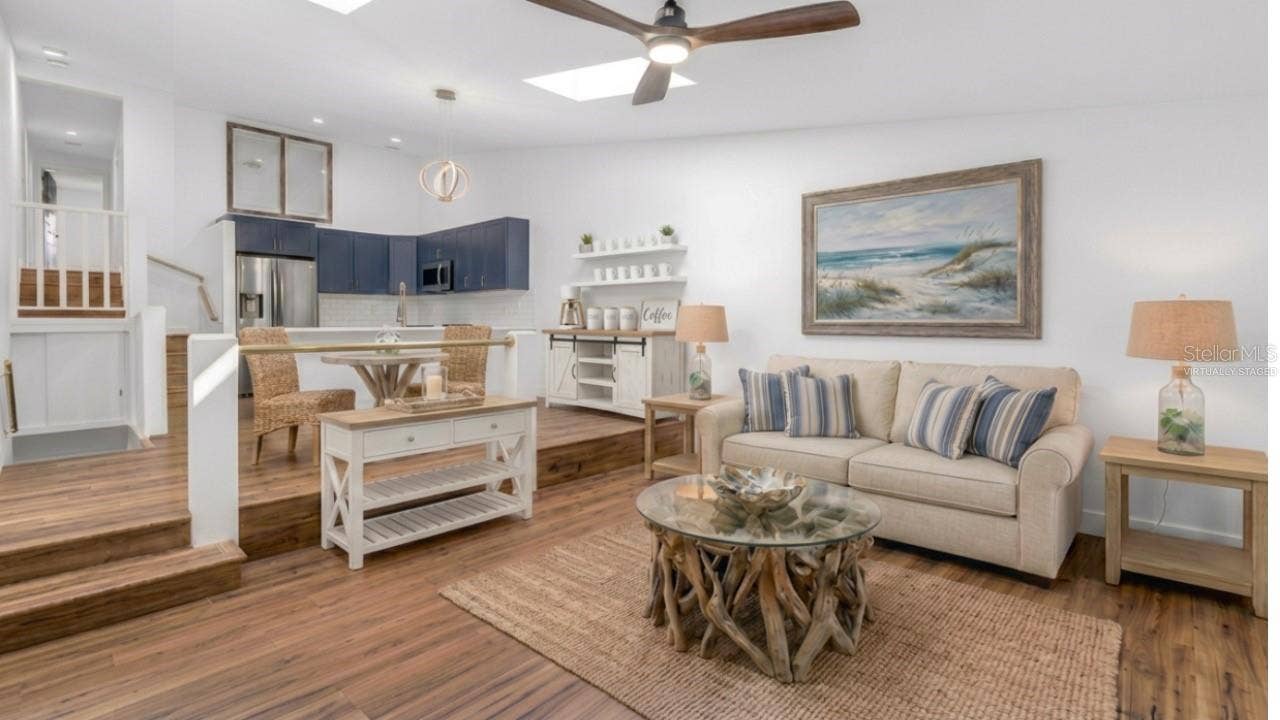 Virtually Staged living room