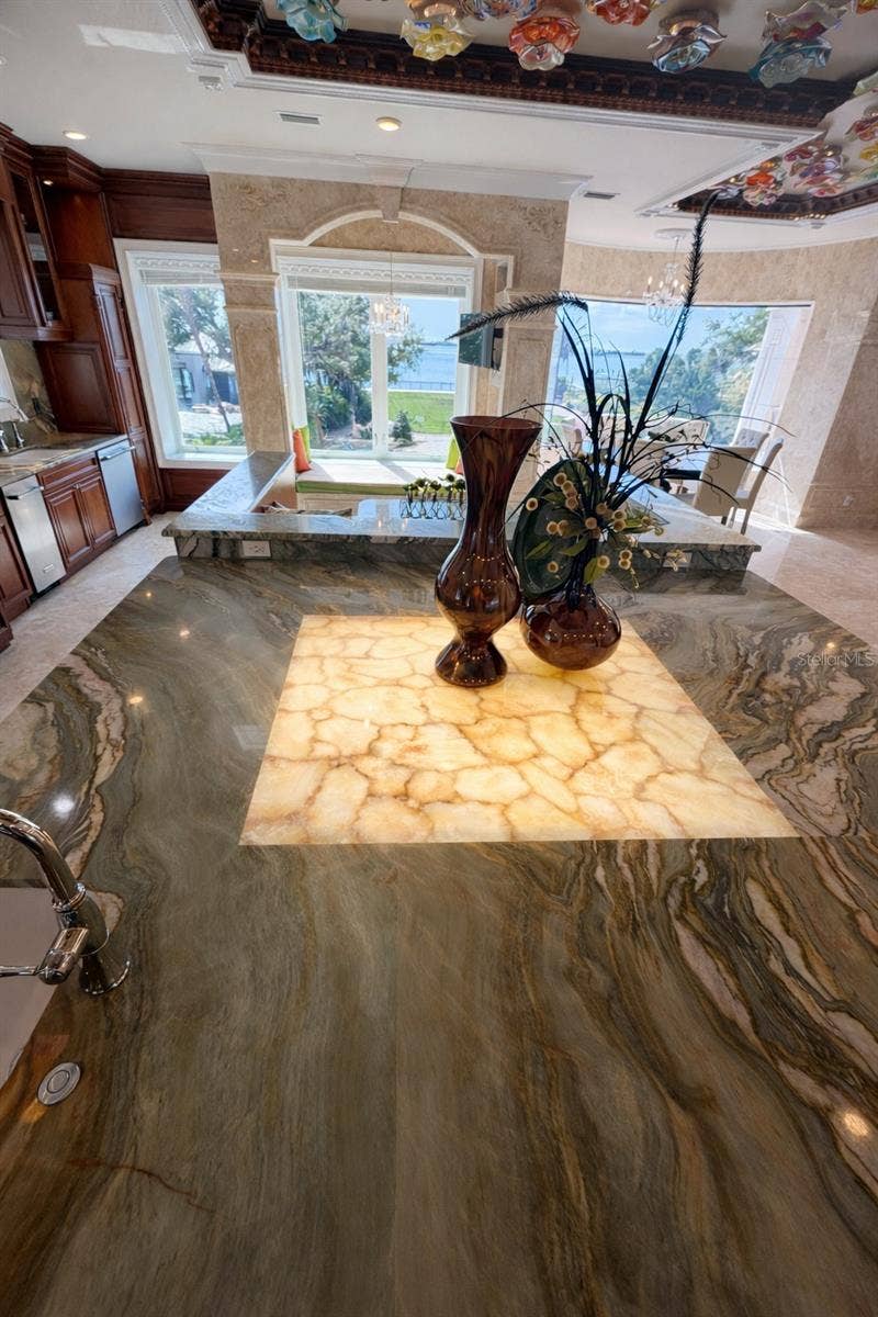 2000 PARK STREET N, St Petersburg, FL 33710 Backlit Onyx center island.