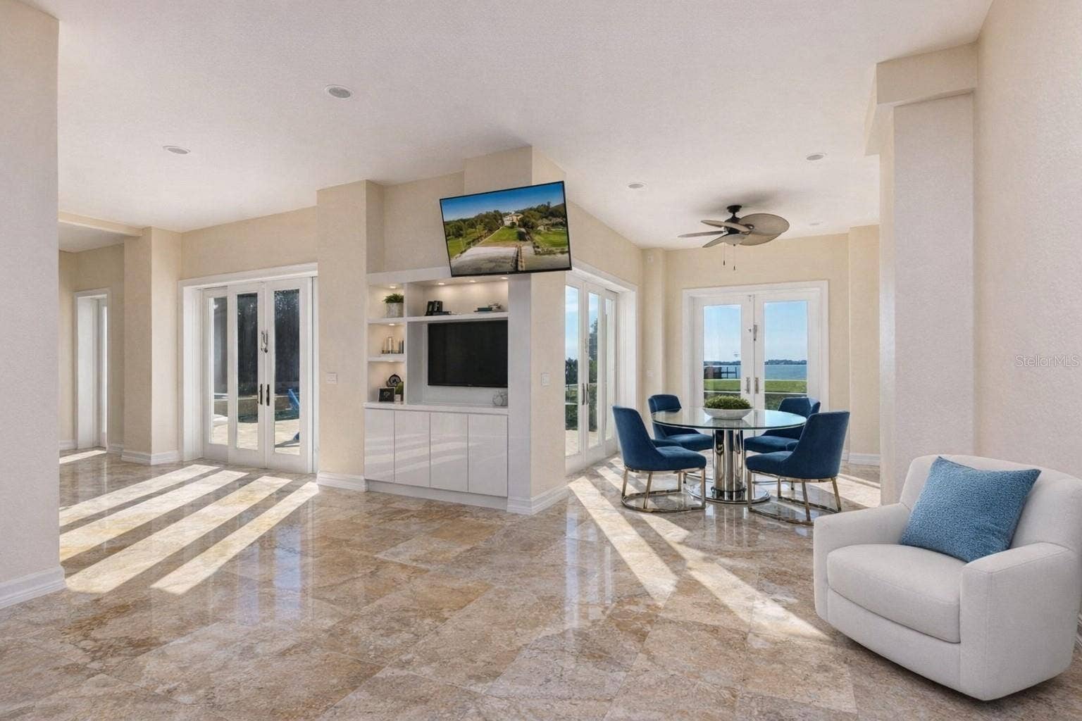 2000 PARK STREET N, St Petersburg, FL 33710 Over 5,000 sq ft of beautifully finished lower level space with marble flooring throughout.