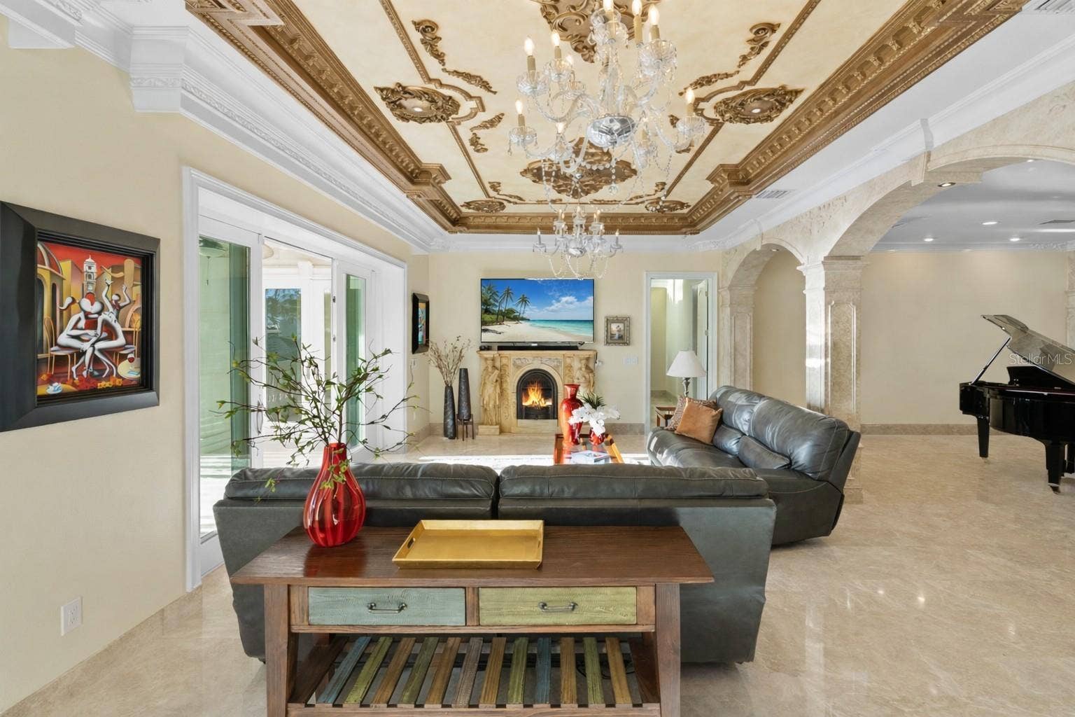 2000 PARK STREET N, St Petersburg, FL 33710 Seamless indoor-outdoor living with panoramic water views beyond.