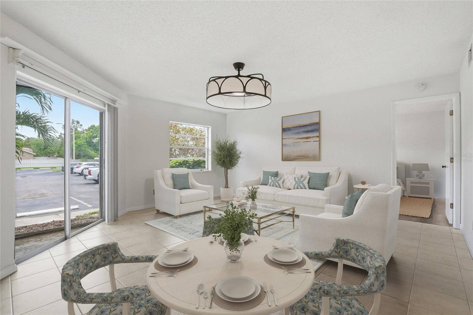 Virtually staged, Living and dining